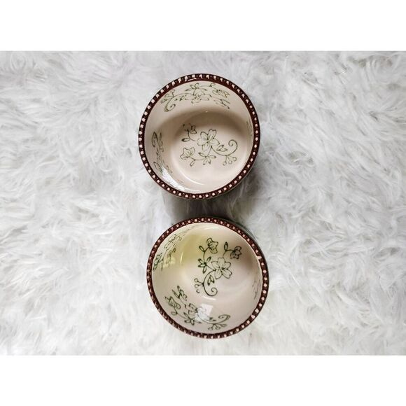 Temptations Floral Lace Set of 2 Ramekins - Picture 4 of 8